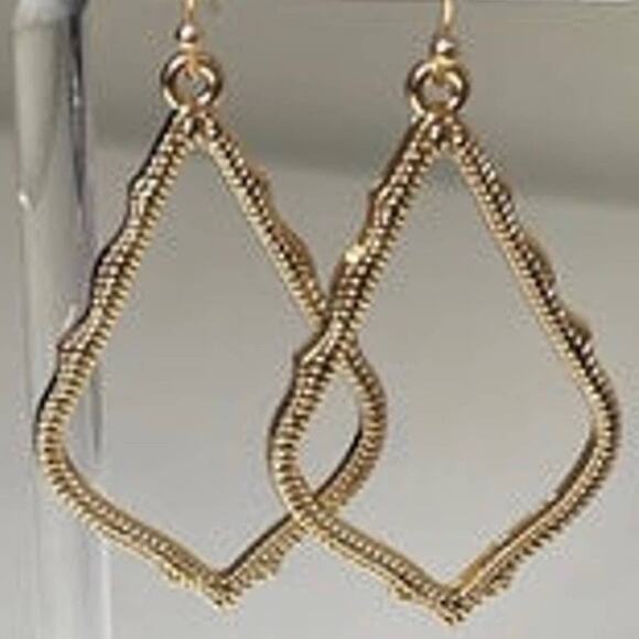 NEW Earrings Kendra Scott Sophee Drop Dangle Gold Tone Jewelry AU30 - Picture 2 of 3